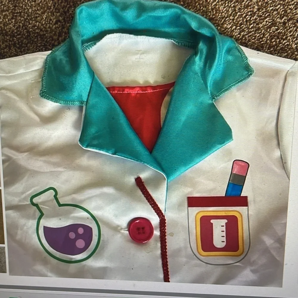 Doctor’s costume / lab coat with stethoscope 4/5